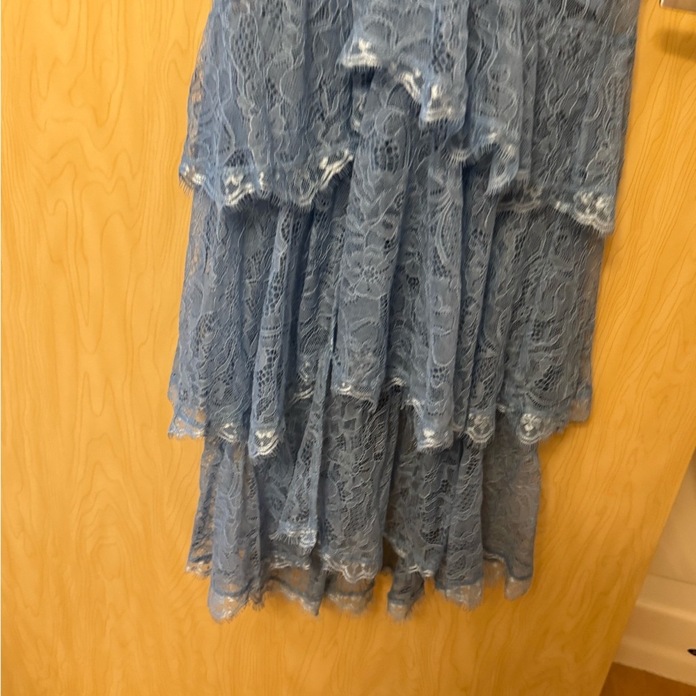 MAJORELLE | Zelda Fitz Gown in Robins Egg Blue | Size Small - Picture 8 of 8